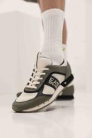 Emporio Armani EA7 Black & White Sneakers Heren Donkergroen - Maat 42 - Kleur: Donkergroen | Soccerfanshop