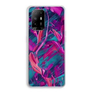 Pink Clouds: Oppo A94 5G Transparant Hoesje