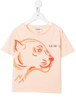 Kenzo Kids t-shirt imprimé à manches courtes - Orange