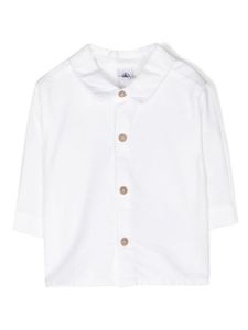 Petit Bateau chemise en piqué à logo brodé - Blanc