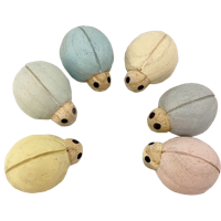 Papoose Toys Pastel Ladybirds/6pc