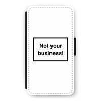 Not your business: iPhone 12 mini Flip Hoesje