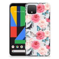 Google Pixel 4 TPU Case Butterfly Roses