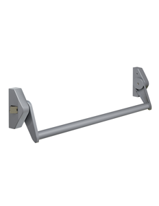 Lips FLAT101E Paniekopener Freedom Line model T | met duwstang | 1 sluitpunt met nachtschootblokkering | 860mm kleur rood/zilvergrijs. - 7225476