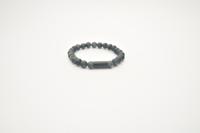 JOSH Heren Armband met Natuursteen Mat Groen | 09313-BRA