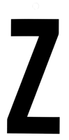 Metafranc Plakletter 100Mm Zwart Z - WU0510540