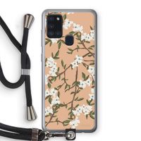 Blossoming spring: Samsung Galaxy A21s Transparant Hoesje met koord