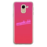 Vice Glow: Samsung Galaxy J6 (2018) Transparant Hoesje Vice Glow: Samsung Galaxy J6 (2018) Transparant Hoesje