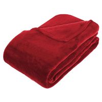 Grote Fleece deken/fleeceplaid rood 180 x 230 cm polyester