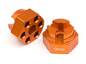 Aluminum hex hub (0mm offset/orange)