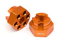 Aluminum hex hub (0mm offset/orange) - thumbnail