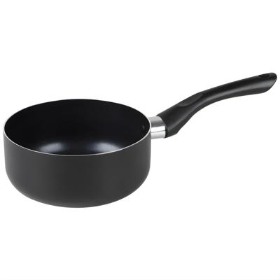 Chef Traiteur Steelpan - D16 cm - aluminium - zwart - alle warmtebronnen