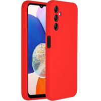 Accezz Liquid Silicone Backcover Samsung Galaxy A14 (5G) Telefoonhoesje Rood - thumbnail