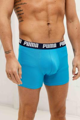 Puma Everyday Basic Boxershort Heren 6-Pack Lichtblauw/Donkerblauw - Maat S - Kleur: DonkerblauwLichtblauw | Soccerfanshop