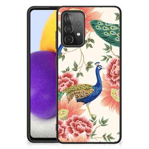 Dierenprint Telefoonhoesje voor Samsung Galaxy A72 (5G/4G) Pink Peacock