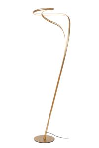 Lucide SARDANA - Vloerlamp - Ø 44 cm - LED Dimb. - 1x28W 2700K - Mat Goud / Messing | Premium