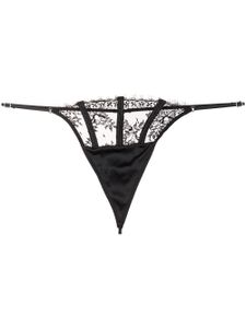 Fleur Du Mal string Frankie en dentelle - Noir