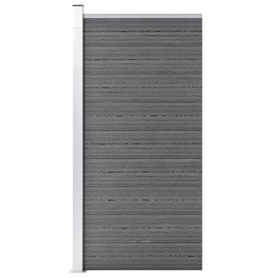VidaXL Schuttingpaneel 95x186 cm hkc grijs
