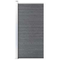 VidaXL Schuttingpaneel 95x186 cm hkc grijs - thumbnail