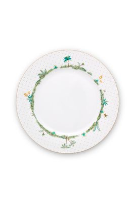 Pip Studio Diep Bord Jolie Stippen Goud Blauw 21.5cm