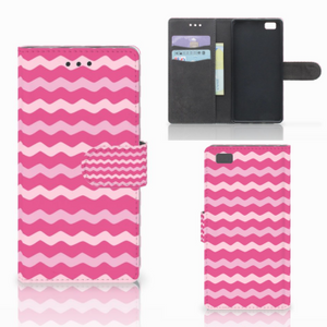 Huawei Ascend P8 Lite Telefoon Hoesje Waves Pink