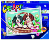 Ravensburger CreArt Honden in een mandje