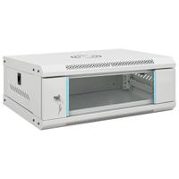 VidaXL Netwerkkast wandgemonteerd 4u 19" ip20 53x40x21 cm