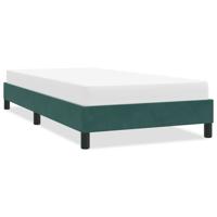 Bedframe zonder matras 80x220 cm fluweel donkergroen