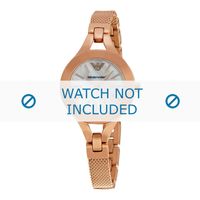 Armani horlogeband AR7329 Staal Rosé 9mm