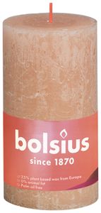 Rustiek Shine stompkaars 130/68 Misty Pink - Bolsius