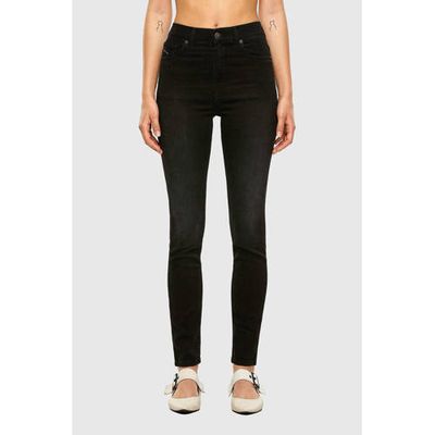 Diesel high waist skinny jeans D-Roisin-High 02 donker grijs Diesel high waist skinny jeans D-Roisin-High 02 donker grijs