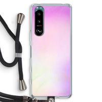 Flow mist pastel: Sony Xperia 5 III Transparant Hoesje met koord