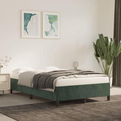 Bedframe fluweel donkergroen 120x200 cm