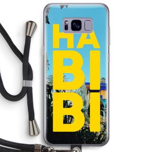 Habibi Majorelle : Samsung Galaxy S8 Plus Transparant Hoesje met koord
