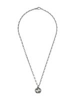 Gucci collier à pendentif logo - Argent