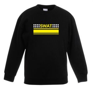 Politie SWAT team logo sweater zwart voor kinderen