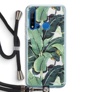 Bananenbladeren: Huawei P20 Lite (2019) Transparant Hoesje met koord