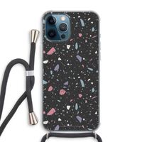 Terrazzo N°16: iPhone 12 Pro Max Transparant Hoesje met koord