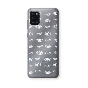 Eye pattern #3: Samsung Galaxy A31 Transparant Hoesje