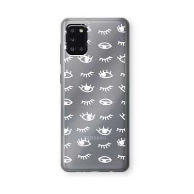 Eye pattern #3: Samsung Galaxy A31 Transparant Hoesje