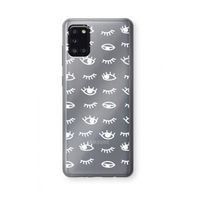 Eye pattern #3: Samsung Galaxy A31 Transparant Hoesje