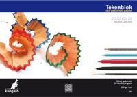 Kangaro tekenblok A3 200 gram 20 vel wit gekorreld