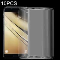 10 stuks 9H 2.5D getemperd glas Film voor Galaxy C7 (2017)