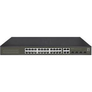 LevelOne GES-2128 netwerk-switch Managed L2 Gigabit Ethernet (10/100/1000) Zwart