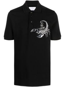 Philipp Plein polo Scorpion en coton - Noir