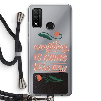 Optimistic flower girl: Huawei P Smart (2020) Transparant Hoesje met koord