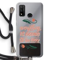 Optimistic flower girl: Huawei P Smart (2020) Transparant Hoesje met koord