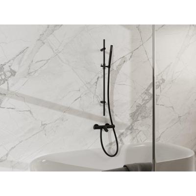 Fortifura Calvi Badkraan - met glijstangset - staafhanddouche - gladde doucheslang - mat zwart SW767488/SW496811/SW706210/SW720224