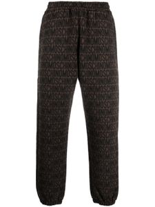 Moschino pantalon de jogging à taille élastiquée - Marron