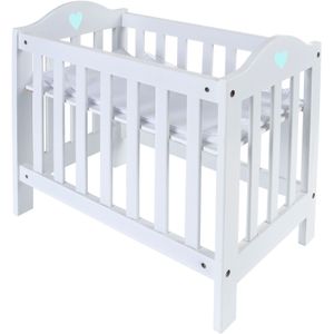 Verstelbaar houten poppenbed